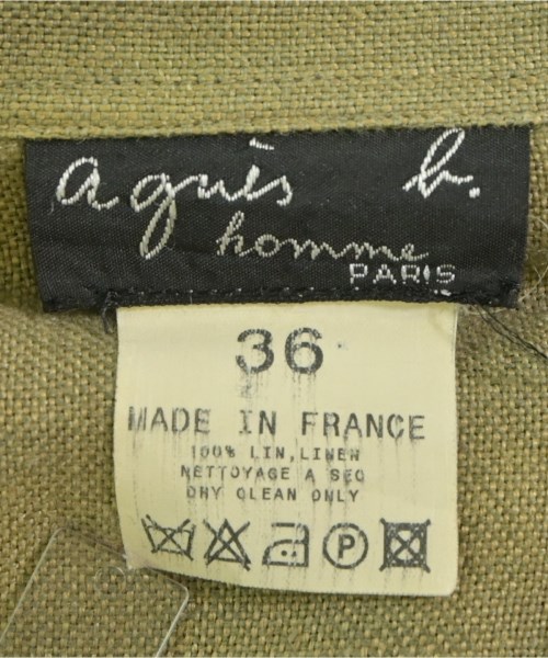 Agnes b. homme（アニエスベーオム）カジュアルシャツ カーキ サイズ:36(S位) メンズ/2200636175020