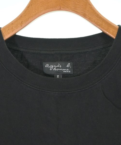 Agnes b. homme（アニエスベーオム）Tシャツ・カットソー 黒 サイズ:3(L位) メンズ/2200623641026