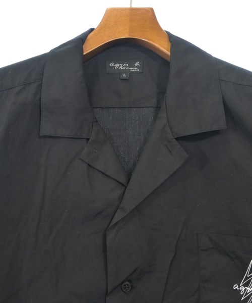 Agnes b. homme（アニエスベーオム）カジュアルシャツ 黒 サイズ:L メンズ/2200639639031