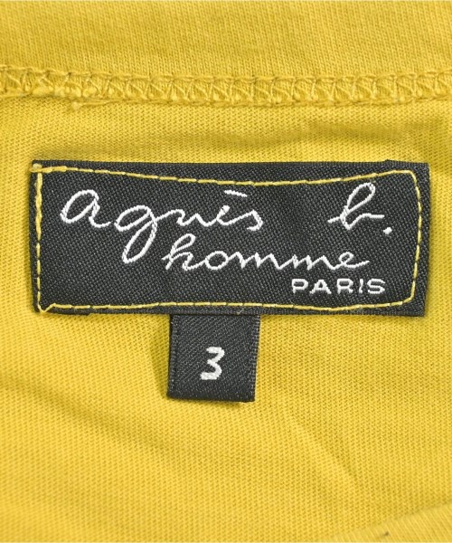 Agnes b. homme（アニエスベーオム）Tシャツ・カットソー 黄 サイズ:3(L位) メンズ/2200639639048