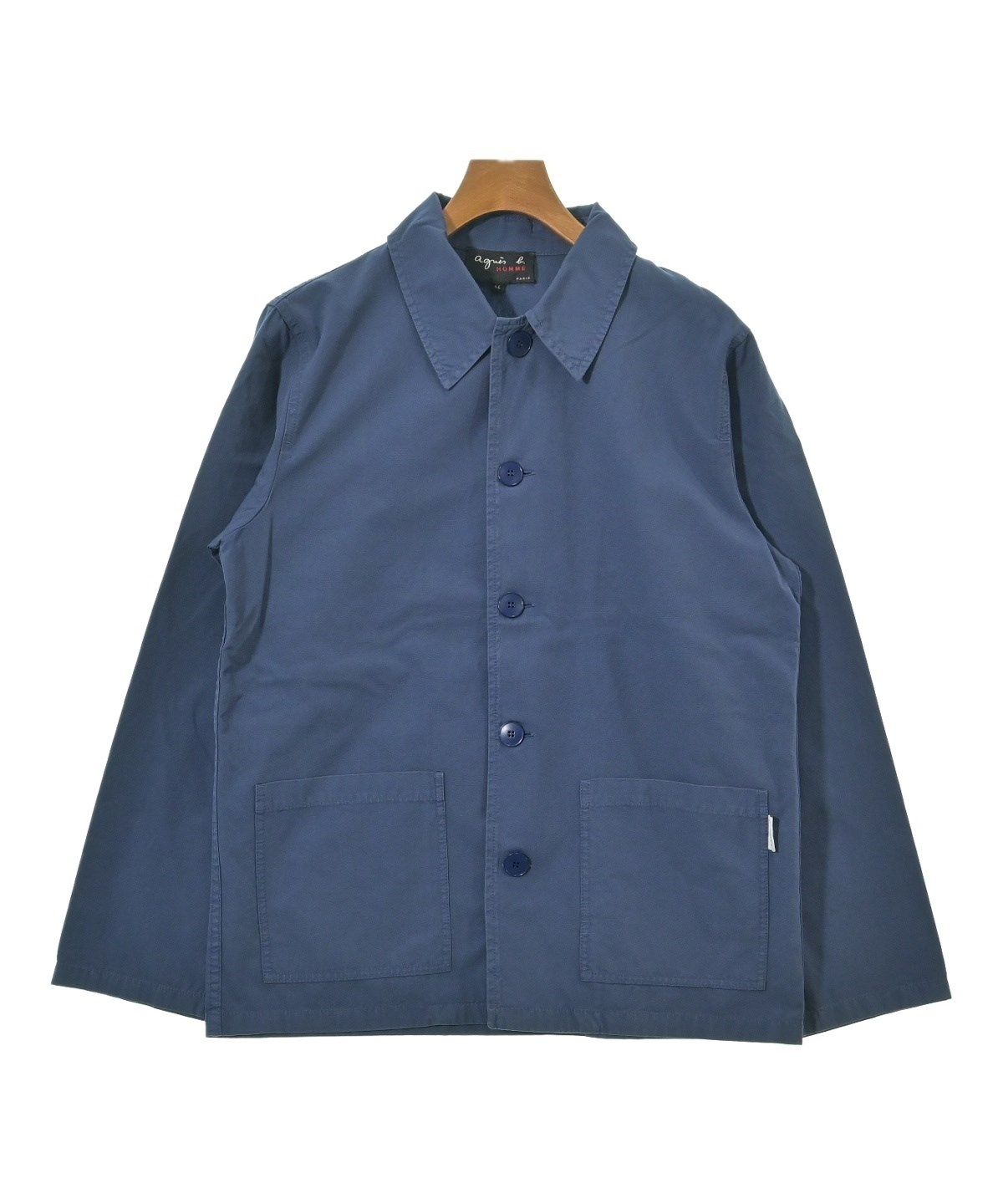 A/W agnes b. homme アニエス・ベー オム カバーオール 1 Agnes b. homme（アニエスベーオム）カバーオール 青 サイズ:46(M位