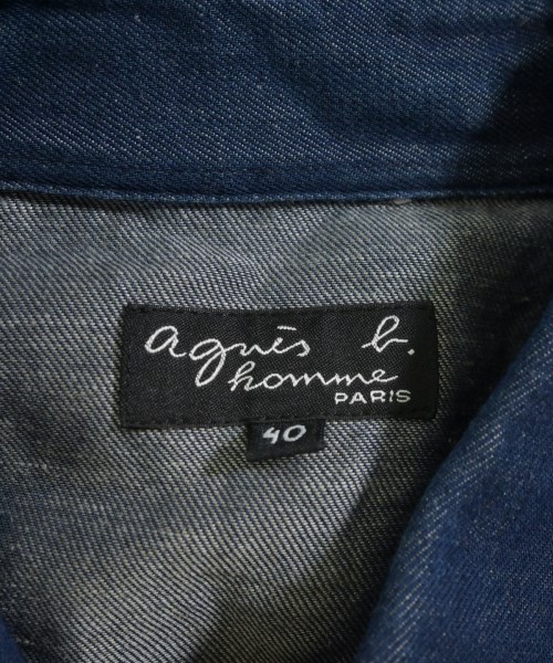 Agnes b. homme（アニエスベーオム）カジュアルシャツ 紺 サイズ:40(L位) メンズ/2200635315021