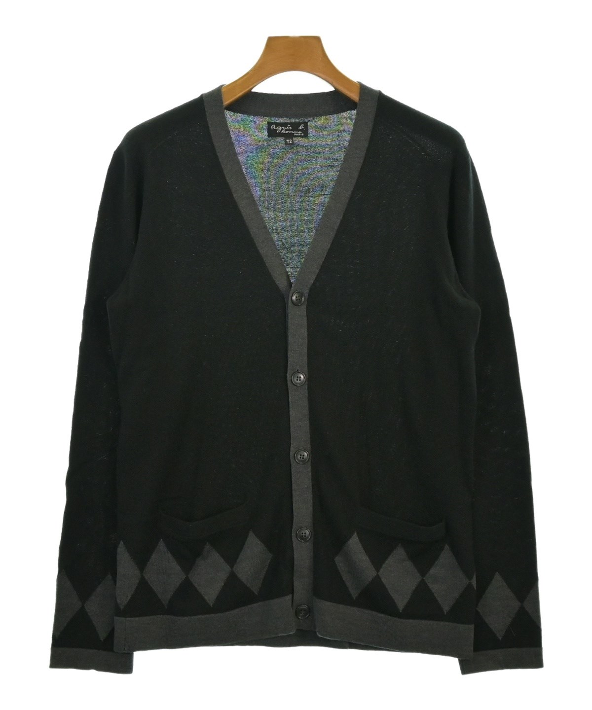 Agnes b. homme（アニエスベーオム）カーディガン 黒 サイズ:2(M位