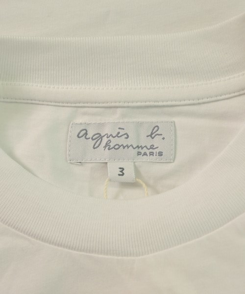 Agnes b. homme（アニエスベーオム）Tシャツ・カットソー 白 サイズ:3(L位) メンズ/2200629566088