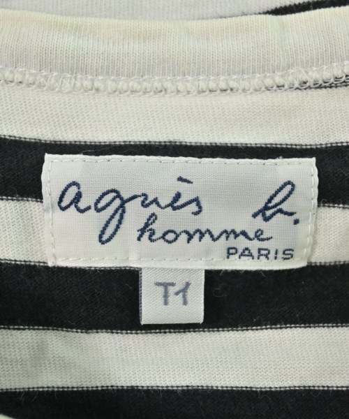 Agnes b. homme（アニエスベーオム）Tシャツ・カットソー 黒 サイズ:T1(S位) メンズ/2200630728130