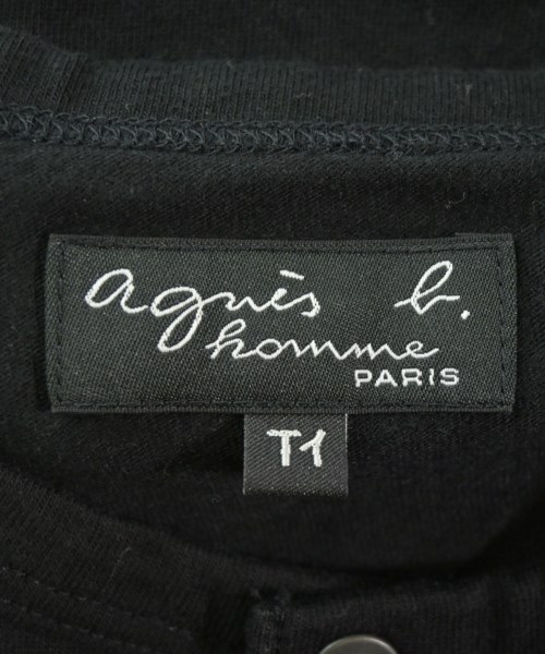 Agnes b. homme（アニエスベーオム）Tシャツ・カットソー 黒 サイズ:T1(S位) メンズ/2200611657046