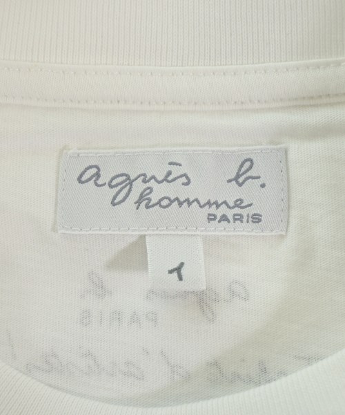 Agnes b. homme（アニエスベーオム）Tシャツ・カットソー 白 サイズ:1(S位) メンズ/2200612310018
