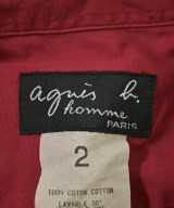 Agnes b. homme（アニエスベーオム）カジュアルシャツ 赤 サイズ:2(M位) メンズ/2200675507196