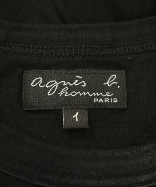 Agnes b. homme（アニエスベーオム）Tシャツ・カットソー 黒 サイズ:1(S位) メンズ/2200675526128