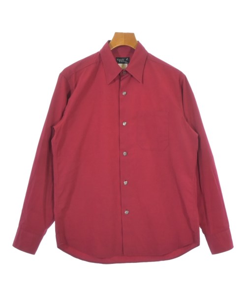 Agnes b. homme(アニエスベーオム)カジュアルシャツ 赤 サイズ:2(M位)/2200677763033