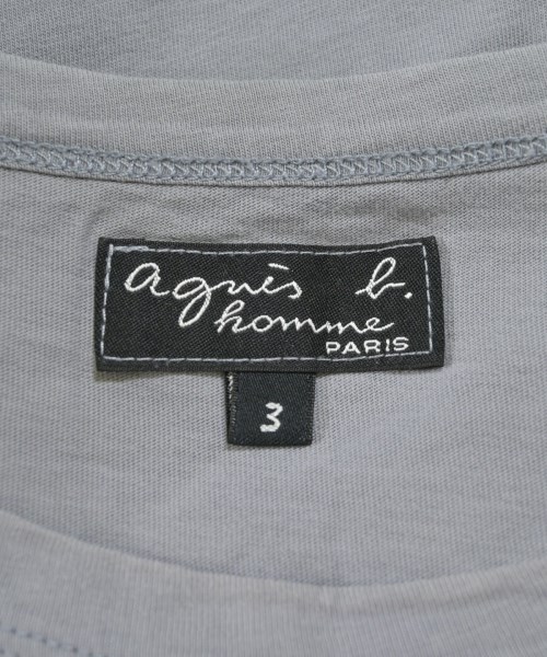 Agnes b. homme（アニエスベーオム）Tシャツ・カットソー グレー サイズ:3(L位) メンズ/2200674097421