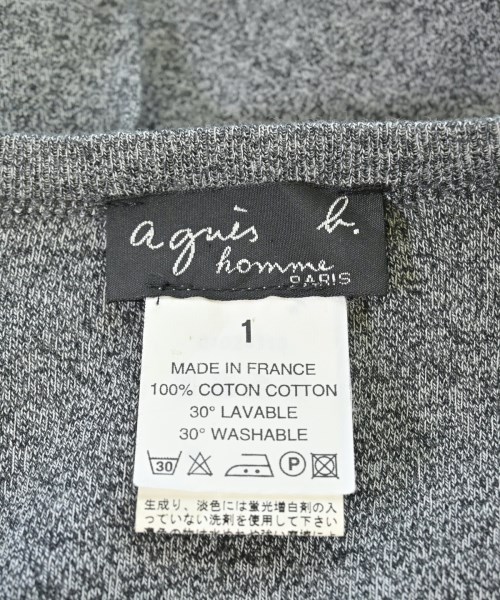 Agnes b. homme（アニエスベーオム）Tシャツ・カットソー グレー サイズ:1(S位) メンズ/2200699322393