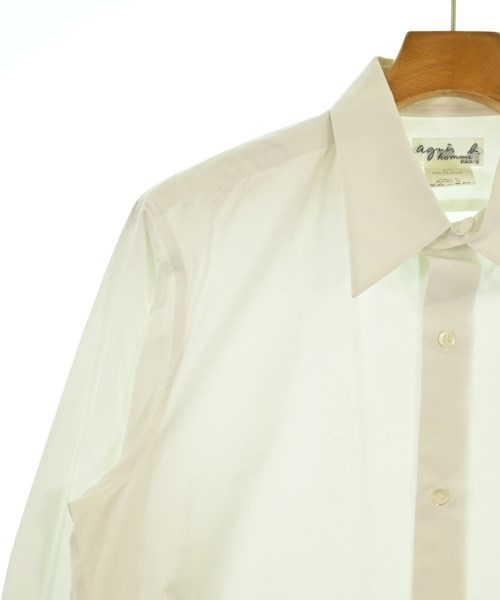 Agnes b. homme（アニエスベーオム）カジュアルシャツ 白 サイズ:40(L位) メンズ/2200654208212