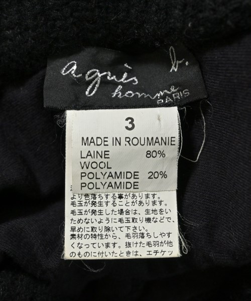 Agnes b. homme（アニエスベーオム）ジャケット 黒 サイズ:3(L位) メンズ/2200648223054