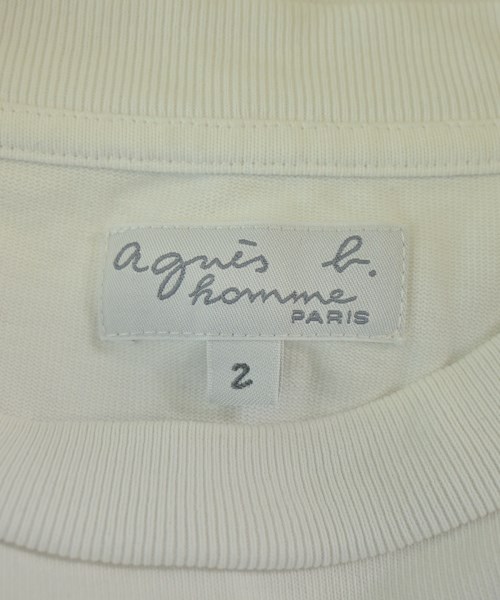 Agnes b. homme（アニエスベーオム）Tシャツ・カットソー 白 サイズ:2(M位) メンズ/2200628211064