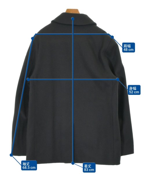 Agnes b. homme（アニエスベーオム）ピーコート 茶 サイズ:56(XXL位) メンズ/2200651405027