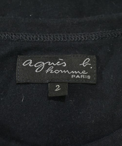 Agnes b. homme（アニエスベーオム）Tシャツ・カットソー 黒 サイズ:2(M位) メンズ/2200711725034