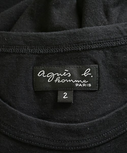 Agnes b. homme（アニエスベーオム）Tシャツ・カットソー 黒 サイズ:2(M位) メンズ/2200712838252
