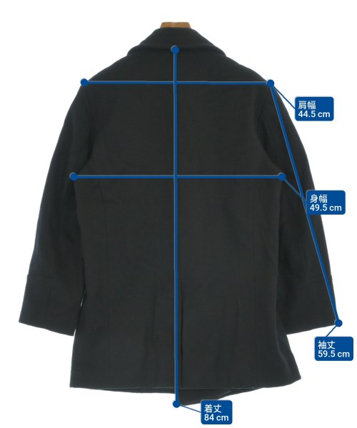 Agnes b. homme（アニエスベーオム）ピーコート 黒 サイズ:0(XS位) メンズ/2200645752014