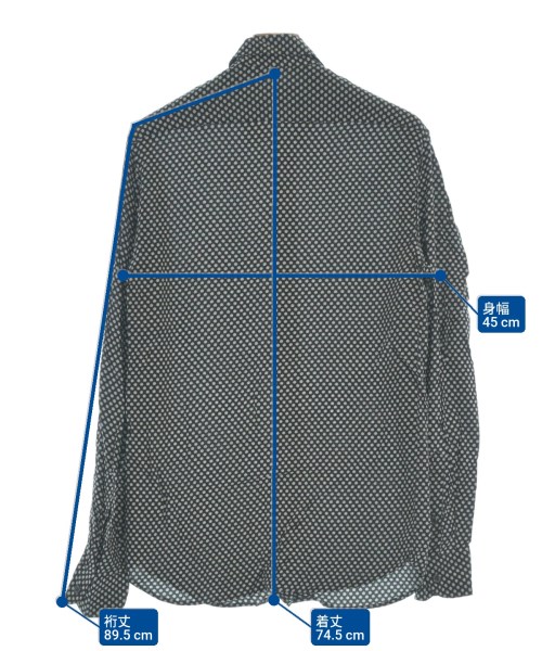 Agnes b. homme（アニエスベーオム）カジュアルシャツ 黒 サイズ:36(XS位) メンズ/2200627502040