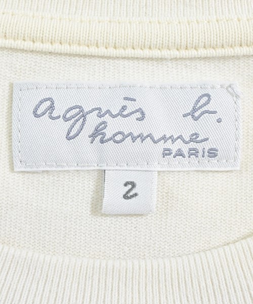 Agnes b. homme（アニエスベーオム）Tシャツ・カットソー 白 サイズ:2(M位) メンズ/2200649601080