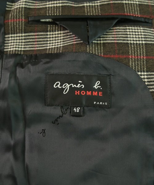 Agnes b. homme（アニエスベーオム）テーラードジャケット 茶 サイズ:48(L位) メンズ/2200649601097