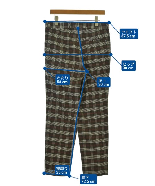 Agnes b. homme（アニエスベーオム）スラックス 茶 サイズ:40(L位) メンズ/2200649601103