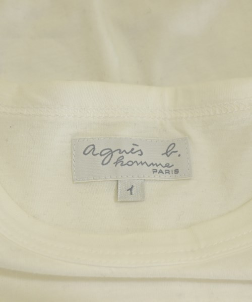 Agnes b. homme（アニエスベーオム）Tシャツ・カットソー 白 サイズ:1(S位) メンズ/2200702218262