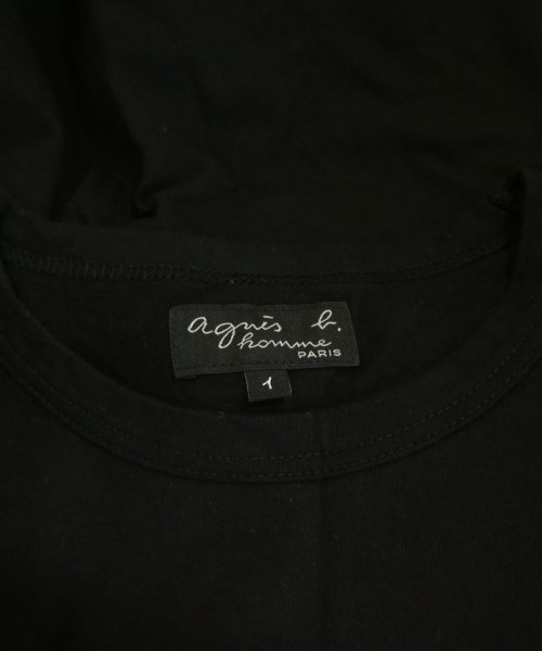 Agnes b. homme（アニエスベーオム）Tシャツ・カットソー 黒 サイズ:1(S位) メンズ/2200702218330