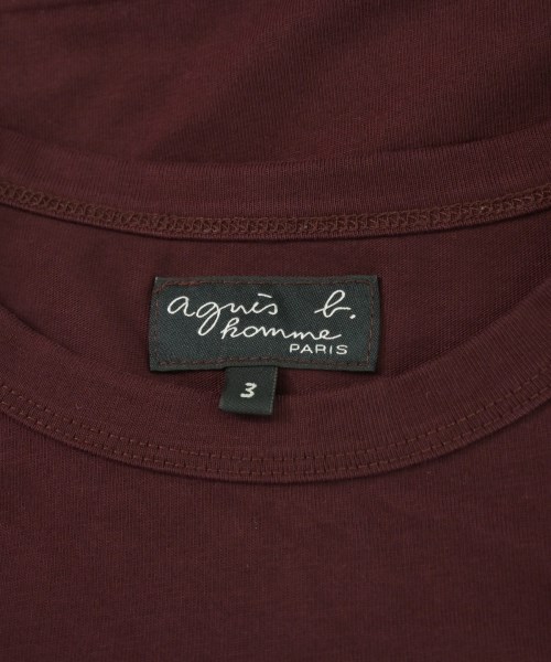 Agnes b. homme（アニエスベーオム）Tシャツ・カットソー 赤 サイズ:3(L位) メンズ/2200706742046