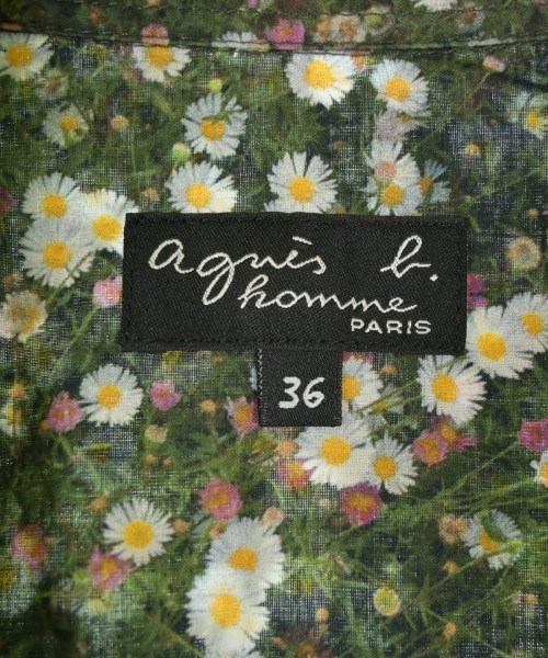 Agnes b. homme（アニエスベーオム）カジュアルシャツ 緑 サイズ:36(XS位) メンズ/2200710329011