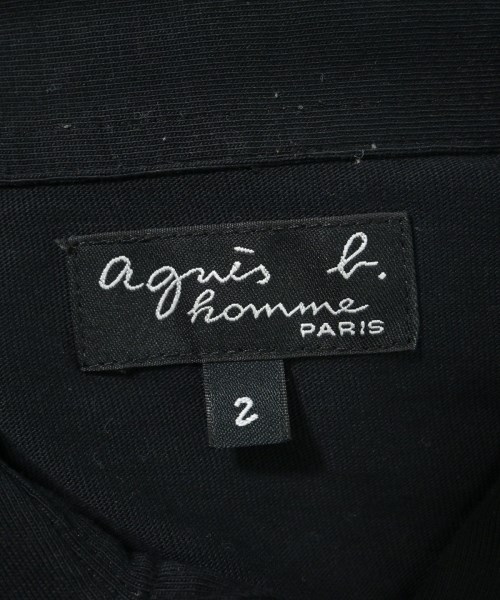 Agnes b. homme（アニエスベーオム）Tシャツ・カットソー 黒 サイズ:2(M位) メンズ/2200659712028