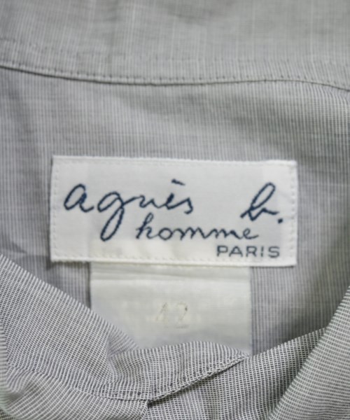 Agnes b. homme（アニエスベーオム）カジュアルシャツ グレー サイズ:42(M位) メンズ/2200663011018