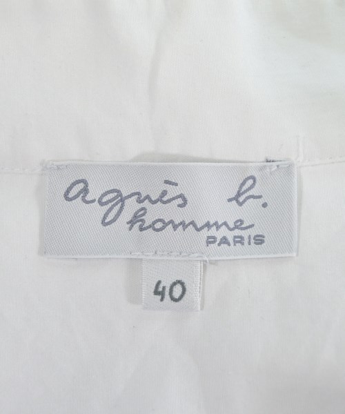 Agnes b. homme（アニエスベーオム）カジュアルシャツ 白 サイズ:40(M位) メンズ/2200663011025