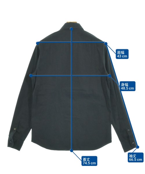 Agnes b. homme（アニエスベーオム）カジュアルシャツ 黒 サイズ:38(M位) メンズ/2200663011070