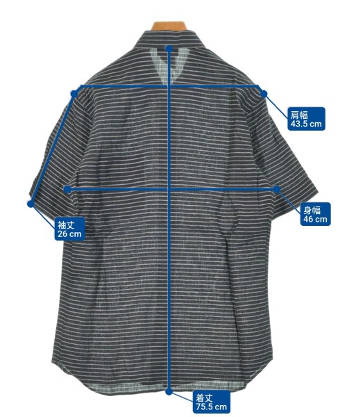 Agnes b. homme（アニエスベーオム）カジュアルシャツ 黒 サイズ:38(S位) メンズ/2200671440022