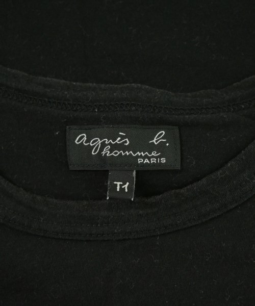 Agnes b. homme（アニエスベーオム）Tシャツ・カットソー 黒 サイズ:1(S位) メンズ/2200666957047