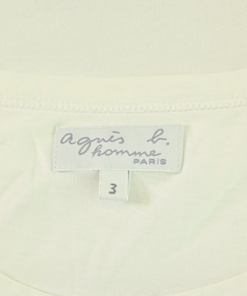 Agnes b. homme（アニエスベーオム）Tシャツ・カットソー 白 サイズ:3(L位) メンズ/2200723061038