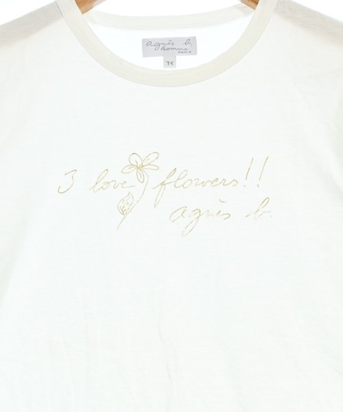 Agnes b. homme（アニエスベーオム）Tシャツ・カットソー 白 サイズ:T1(S位) メンズ/2200727050106