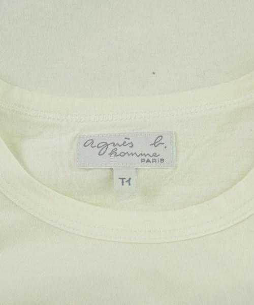 Agnes b. homme（アニエスベーオム）Tシャツ・カットソー 白 サイズ:1(S位) レディース/2200678464083