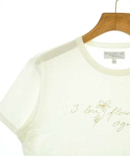 Agnes b. homme（アニエスベーオム）Tシャツ・カットソー 白 サイズ:1(S位) レディース/2200678464083