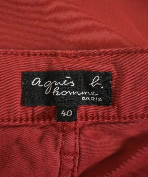 Agnes b. homme（アニエスベーオム）チノパン 赤 サイズ:40(M位) メンズ/2200683945119