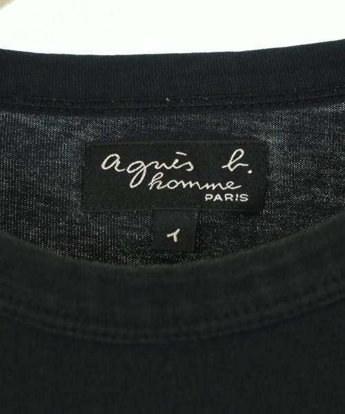 Agnes b. homme（アニエスベーオム）Tシャツ・カットソー 黒 サイズ:1(S位) メンズ/2200684295039