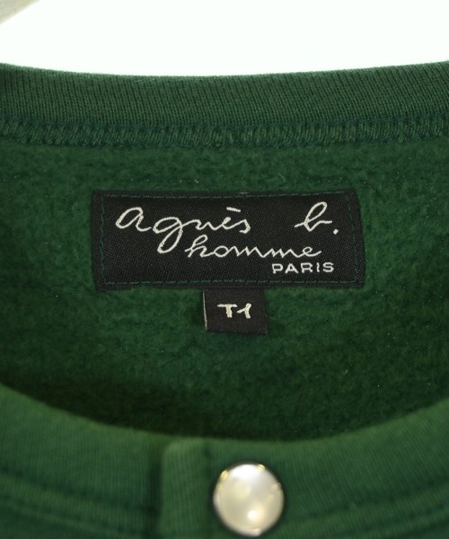Agnes b. homme（アニエスベーオム）スウェット 緑 サイズ:1(S位) メンズ/2200680804129