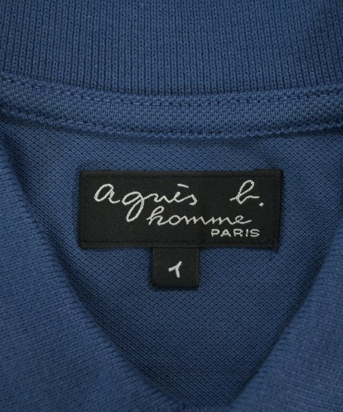 Agnes b. homme（アニエスベーオム）ポロシャツ 青 サイズ:1(S位) メンズ/2200686005056