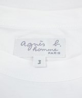 Agnes b. homme（アニエスベーオム）Tシャツ・カットソー 白 サイズ:3(L位) メンズ/2200687388110