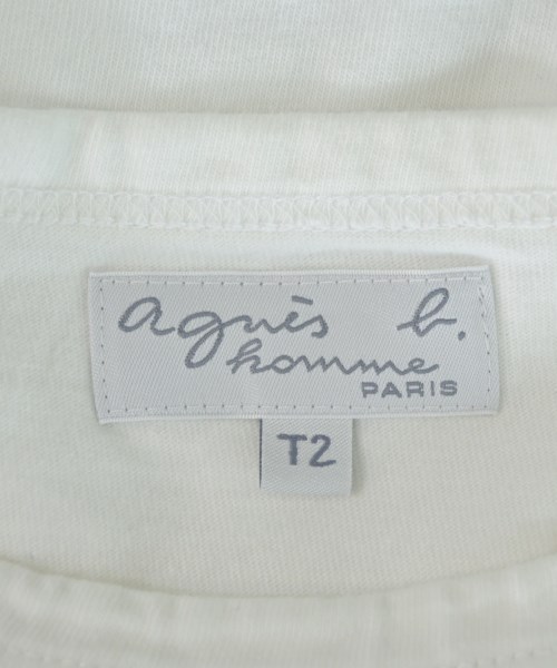 Agnes b. homme（アニエスベーオム）Tシャツ・カットソー 白 サイズ:2(M位) メンズ/2200688215095