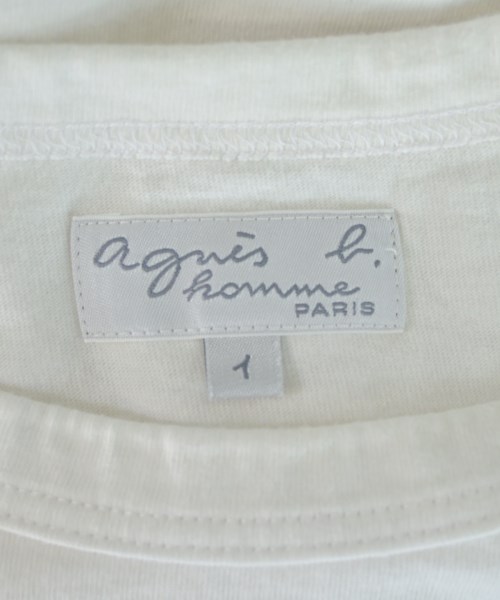 Agnes b. homme（アニエスベーオム）Tシャツ・カットソー 白 サイズ:1(S位) メンズ/2200688215156