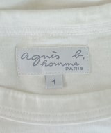 Agnes b. homme（アニエスベーオム）Tシャツ・カットソー 白 サイズ:1(S位) メンズ/2200688215156