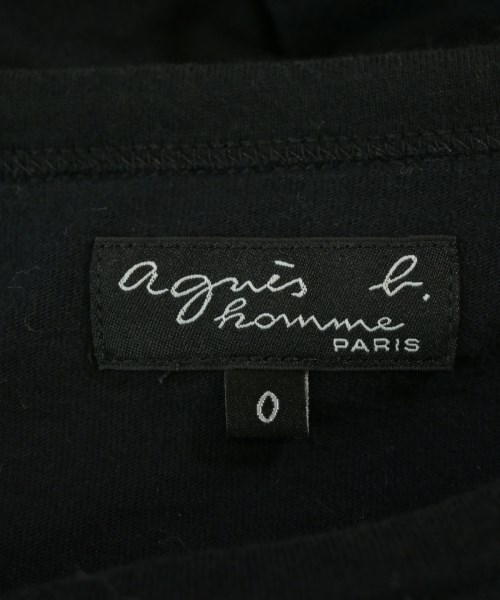Agnes b. homme（アニエスベーオム）Tシャツ・カットソー 黒 サイズ:0(XS位) メンズ/2200688782023